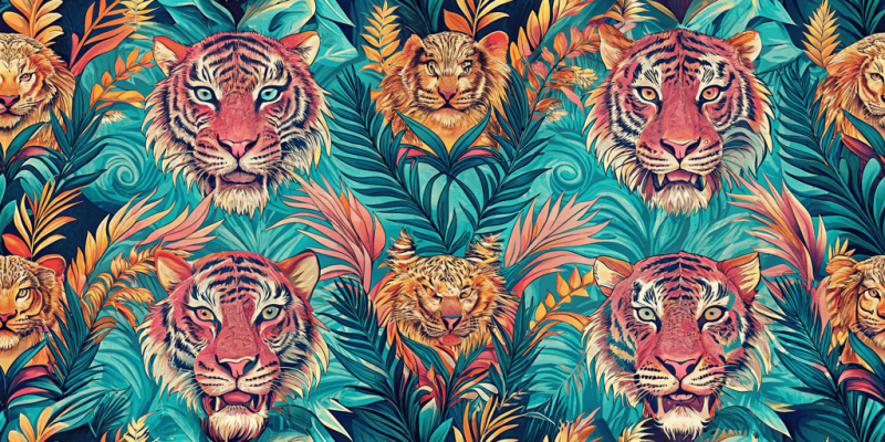 Bold Accent Designs Fierce Jungle Majesty