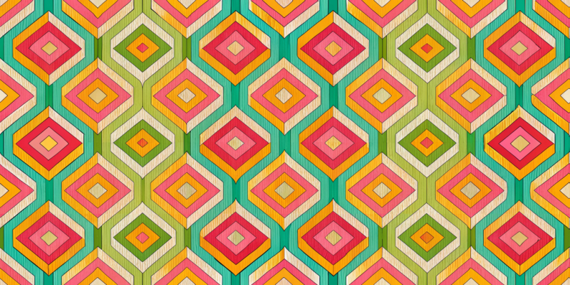 Bold Accent Designs Vibrant Diamond Mosaic