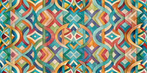 Bold Accent Designs Vibrant Kaleidoscope