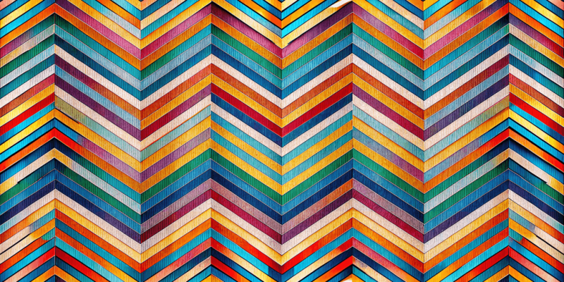 Bold Accent Designs Vivid Chevron Burst