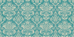 Classic and Timeless Patterns Vintage Teal Elegance