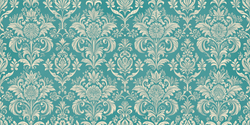 Classic and Timeless Patterns Vintage Teal Elegance
