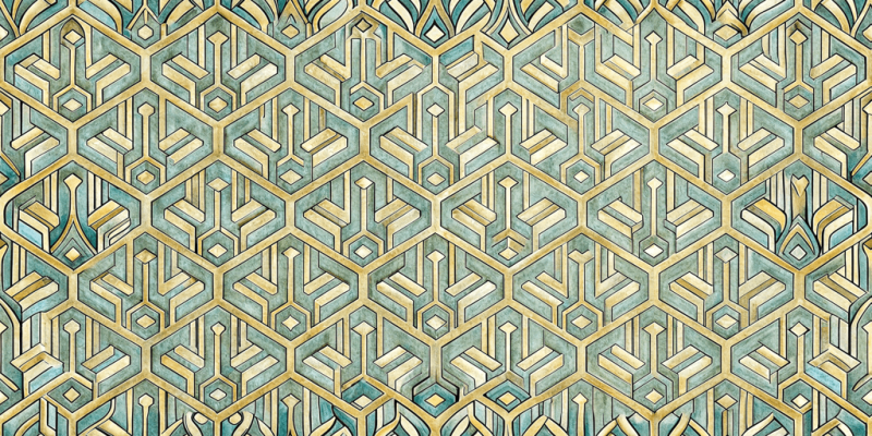Geometric and Abstract Patterns Art Deco Mirage