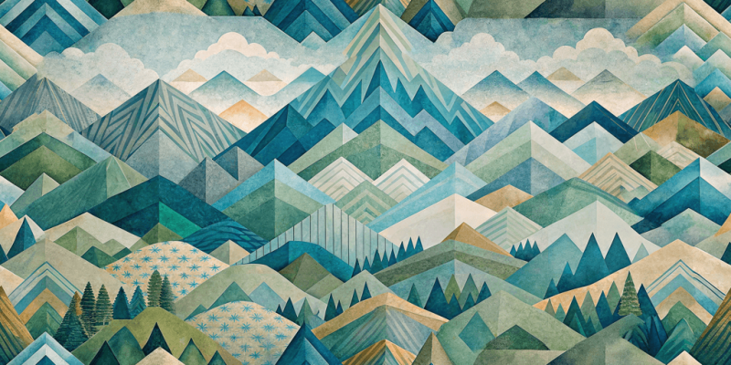 Geometric and Abstract Patterns Botanical Bloom
