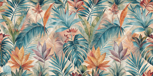 Geometric and Abstract Patterns Botanical Oasis