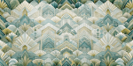 Geometric and Abstract Patterns Emerald Art Deco