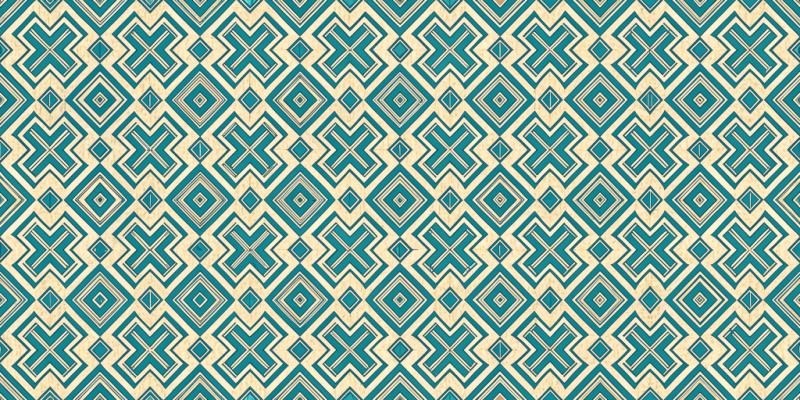 Geometric and Abstract Patterns Emerald Cross Geometric