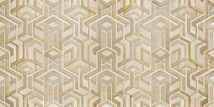 Geometric and Abstract Patterns Golden Geometric Harmony