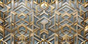 Geometric and Abstract Patterns Golden Geometrics