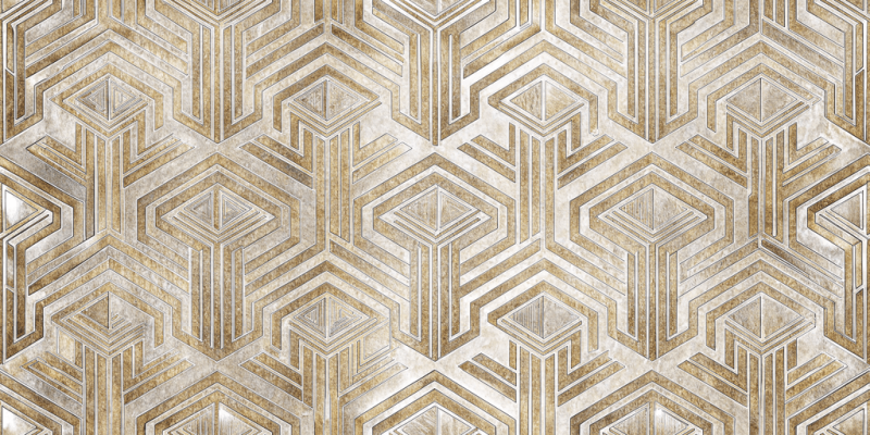 Geometric and Abstract Patterns Golden Geometry