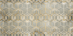 Geometric and Abstract Patterns Golden Hexa Mosaic