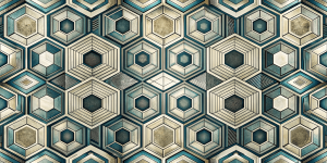 Geometric and Abstract Patterns Hexagonal Elegance