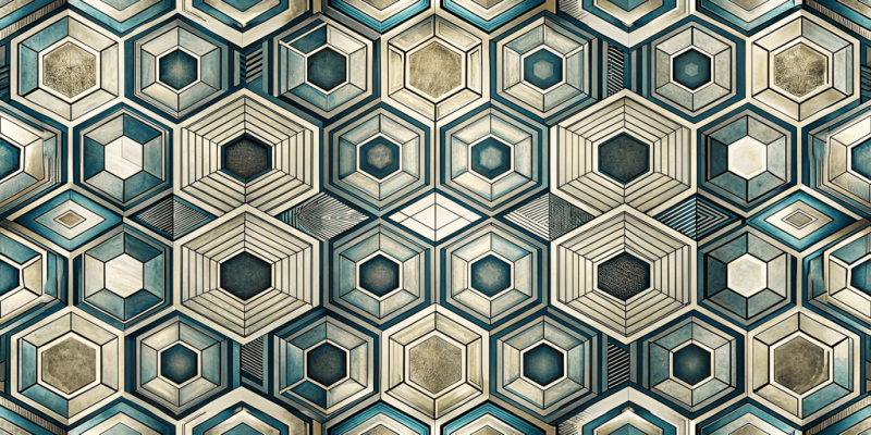 Geometric and Abstract Patterns Hexagonal Elegance