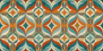 Geometric and Abstract Patterns Retro Geo Harmony