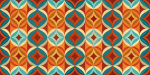 Geometric and Abstract Patterns Retro Radiance