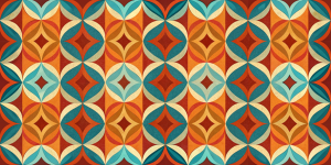 Geometric and Abstract Patterns Retro Radiance