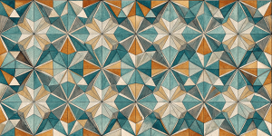 Geometric and Abstract Patterns Starburst Mosaic