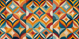 Geometric and Abstract Patterns Sunset Geometry