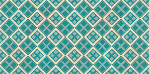 Geometric and Abstract Patterns Teal Diamond Elegance