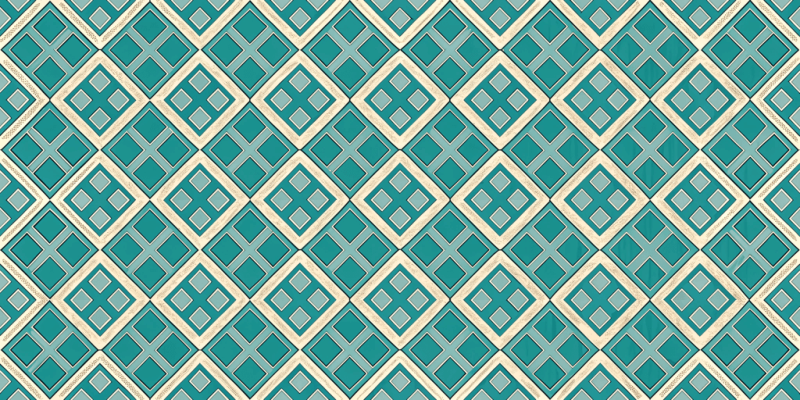 Geometric and Abstract Patterns Teal Diamond Elegance
