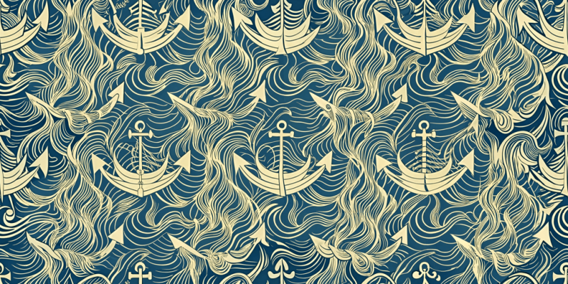 Nautical themes Anchor Waves