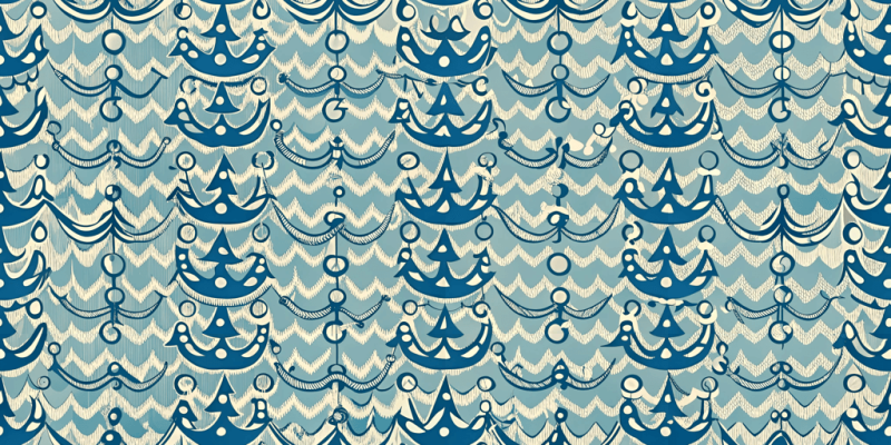 Nautical themes Anchors Aweigh Chevron