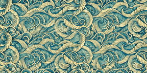 Nautical themes Ocean Swirl Harmony