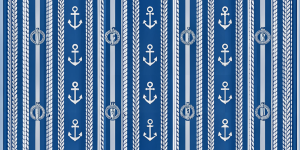 Nautical themes Oceanic Anchor Stripes
