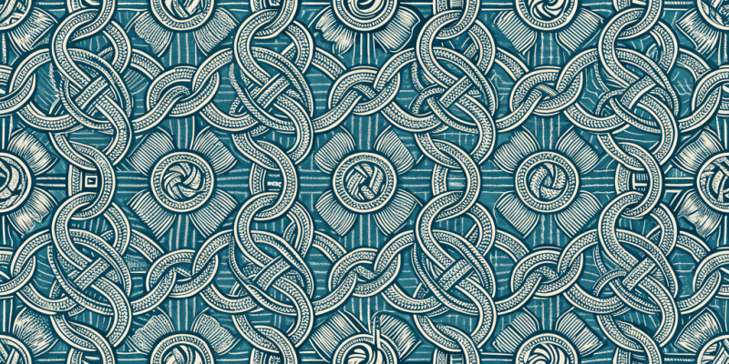 Nautical themes Oceanic Knotwork Tapestry