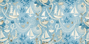 Nautical themes Seaside Serenity