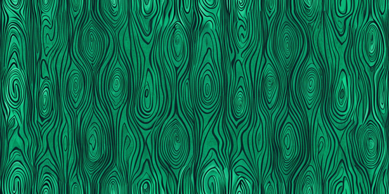 Retro Designs Emerald Waves