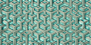 Retro Designs Retro Geometric Teal