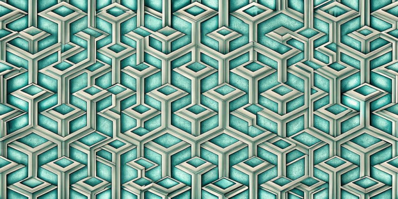 Retro Designs Retro Geometric Teal