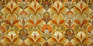 Retro Designs Vintage Autumn Bloom