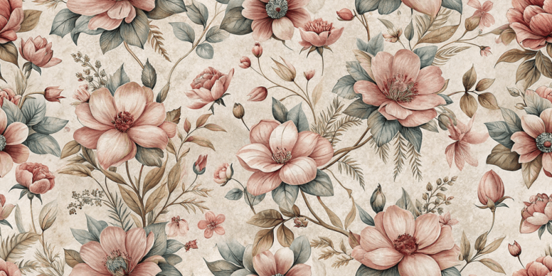 Retro Designs Vintage Blossom Pink