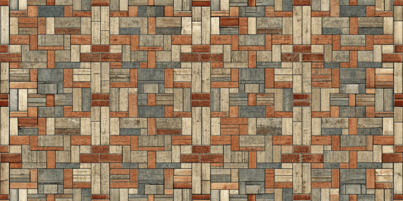 Retro Designs Vintage Timber Patchwork