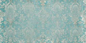 Textured and Faux Finishes Aqua Baroque Elegance Wallpaper