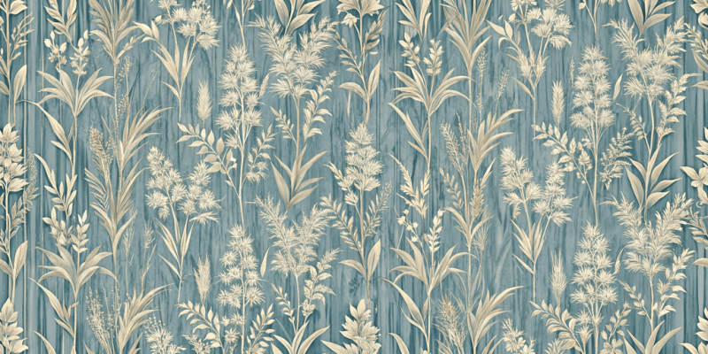 Textured and Faux Finishes Botanical Blue Haven