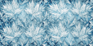 Textured and Faux Finishes Crystal Blue Origami