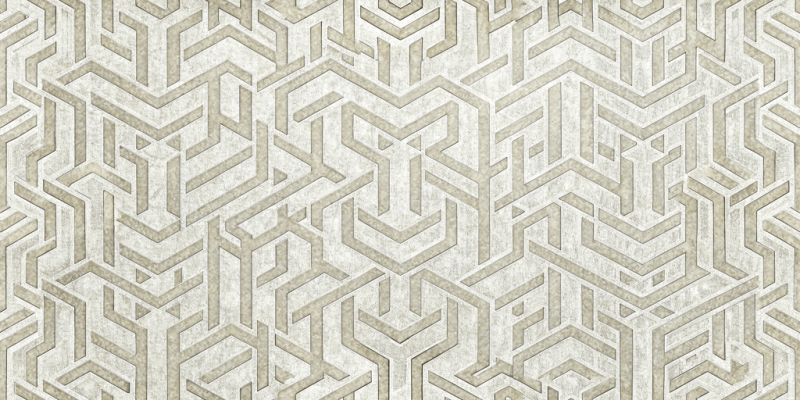 Textured and Faux Finishes Geometric Maze
