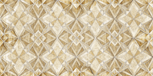 Textured and Faux Finishes Golden Geometric Elegance