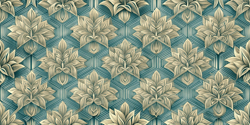 Textured and Faux Finishes Golden Leaf Mosaic