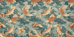 Textured and Faux Finishes Serene Koi Waves