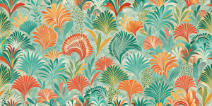 Textured and Faux Finishes Tropical Bloom Elegance
