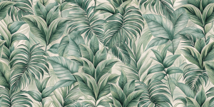 Textured and Faux Finishes Tropical Leaf Haven