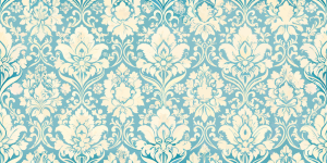 Classic and Timeless Patterns Aqua Flourish Elegance