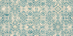 Geometric and Abstract Patterns Ornate Azure