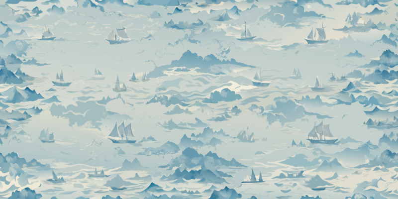 Nautical themes Misty Seascape
