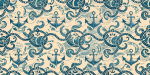 Nautical themes Ocean Waves and Anchors