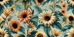Retro Designs Vintage Bloom